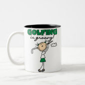 Tasse 2 Couleurs Le golf est super (Gauche)