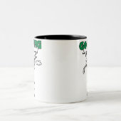 Tasse 2 Couleurs Le golf est super (Centre)