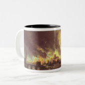 Tasse 2 Couleurs Le grand feu de Londres, 1666 (Devant gauche)