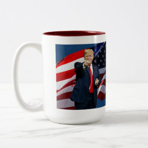 Tasse 2 Couleurs Le grand retour américain - Trump 2024