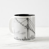 Tasse 2 Couleurs Le grand télescope astronomique (Devant gauche)