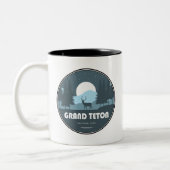 Tasse 2 Couleurs Le Grand Teton National Park Deer (Gauche)