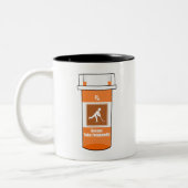 Tasse 2 Couleurs Le hockey est ma drogue (Gauche)