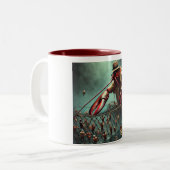 Tasse 2 Couleurs Le homard vient - Mayhem maritime dans une coupe (Devant gauche)