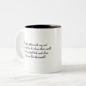 Tasse 2 Couleurs Le Jabberwocky (Devant gauche)