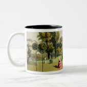 Tasse 2 Couleurs Le jardin de terrasse, abbaye de Woburn (Gauche)