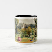 Tasse 2 Couleurs Le jardin de terrasse, abbaye de Woburn (Centre)