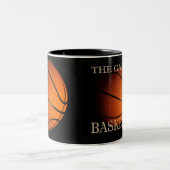 Tasse 2 Couleurs Le jeu du basket-ball (Centre)