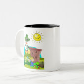 Tasse 2 Couleurs le jour de saint-patrick pingouin leprechaun (Devant gauche)