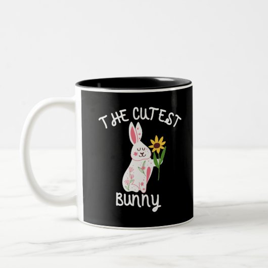 Tasse 2 Couleurs Le Lapin le Plus Mignon (Gauche)