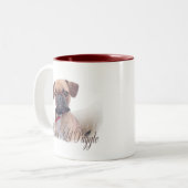 Tasse 2 Couleurs Le Lil Puggle de Momma (Devant gauche)