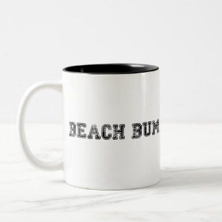 Tasse 2 Couleurs Le logo fané de Beach Bum