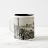 Tasse 2 Couleurs Le Louvre, gravé par Auguste Bry (gravure) (Devant gauche)