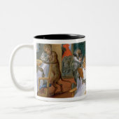 Tasse 2 Couleurs Le magasin de coiffeur avec des singes et des (Gauche)