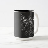 Tasse 2 Couleurs Le Magicien Étudiant le Grimoire — par BurnsInHell (Devant droit)