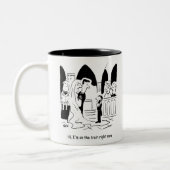 Tasse 2 Couleurs Le mariage Pageboy est dans le train (Gauche)