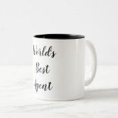 Tasse 2 Couleurs Le meilleur agent du monde (Devant droit)
