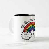 Tasse 2 Couleurs Le meilleur ami jamais Rainbow (Devant gauche)