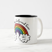 Tasse 2 Couleurs Le meilleur ami jamais Rainbow (Devant droit)