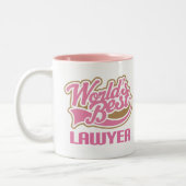 Tasse 2 Couleurs Le meilleur avocat des mondes roses mignons (Gauche)