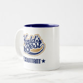 Tasse 2 Couleurs Le meilleur comptable des mondes (Devant gauche)