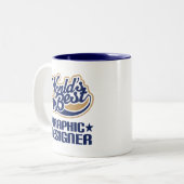 Tasse 2 Couleurs Le meilleur concepteur du monde (Devant gauche)