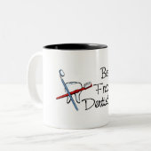 Tasse 2 Couleurs Le meilleur dentiste de Freakin jamais (Devant gauche)