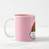 Tasse 2 Couleurs Le meilleur enseignant jamais Rainbow Pink (Gauche)
