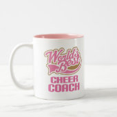 Tasse 2 Couleurs Le meilleur entraîneur d'acclamation des mondes (Gauche)