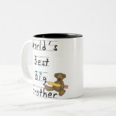 Tasse 2 Couleurs Le meilleur frère du monde (Devant gauche)