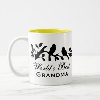 Tasse 2 Couleurs Le meilleur inséparable de silhouette de moineaux