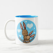 Tasse 2 Couleurs Le meilleur lapin de maman des mondes (Gauche)