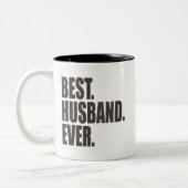 Tasse 2 Couleurs Le meilleur. Mari. Jamais (Gauche)