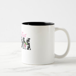 Tasse 2 Couleurs Le meilleur noir de la maman du monde avec les