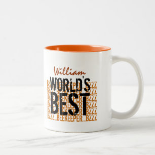 Tasse 2 Couleurs Le meilleur noir W1962 d'or de l'apiculteur du
