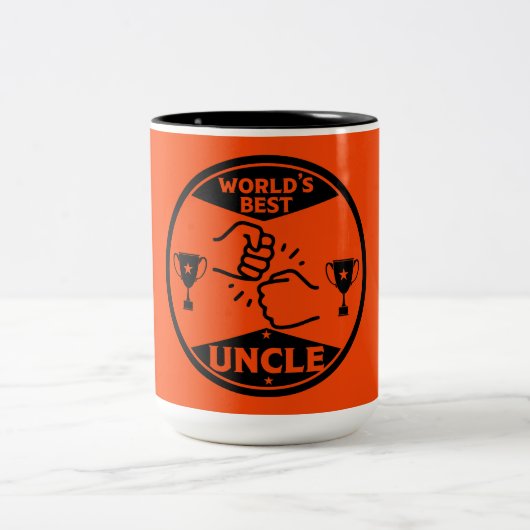 Tasse 2 Couleurs Le meilleur oncle du monde (Centre)