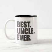 Tasse 2 Couleurs Le meilleur. Oncle. Jamais (Gauche)