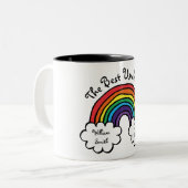 Tasse 2 Couleurs Le meilleur oncle jamais arc-en-ciel (Devant gauche)