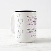 Tasse 2 Couleurs Le meilleur papa ! (Devant gauche)
