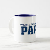 Tasse 2 Couleurs Le meilleur papa du monde (Devant gauche)