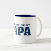 Tasse 2 Couleurs Le meilleur papa du monde (Devant droit)