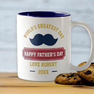 Tasse 2 Couleurs Le meilleur papa du monde de la Fête des pères -