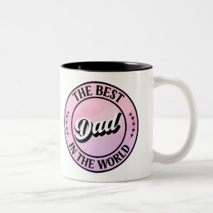 Tasse 2 Couleurs Le meilleur papa du monde qui réchauffe le coeur d