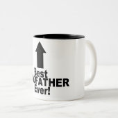 Tasse 2 Couleurs Le meilleur parrain jamais (Devant droit)