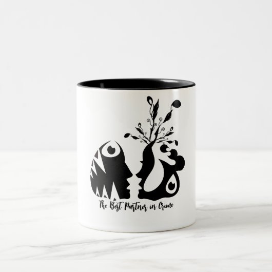 Tasse 2 Couleurs le meilleur partenaire de la criminalité (Centre)