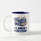 Tasse 2 Couleurs Le meilleur professeur de Droit des mondes (Gauche)