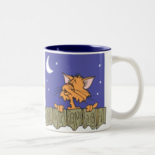 Tasse 2 Couleurs Le Meow de chats (Droit)