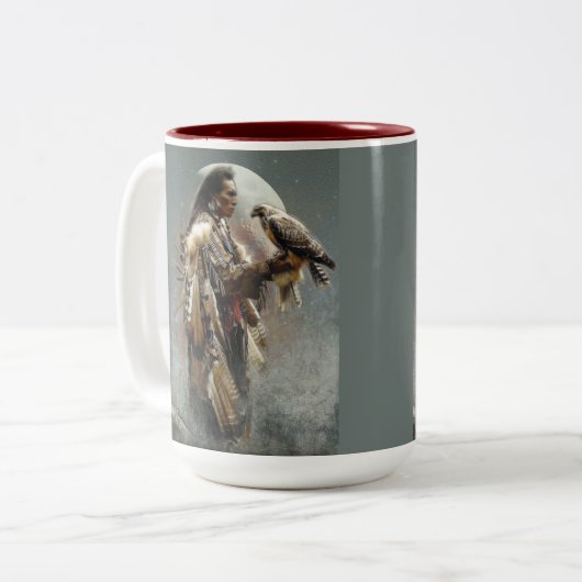 Tasse 2 Couleurs Le Messager - Café Mug, Coupe, Boisson (Devant gauche)