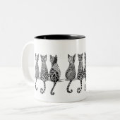 Tasse 2 Couleurs Le miaou du chat (Devant gauche)