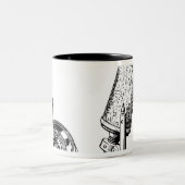 Tasse 2 Couleurs Le microscope de Robert Hooke (Centre)